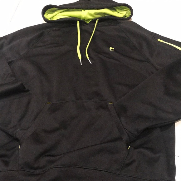 black neon green hoodie